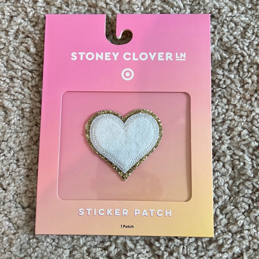 Stoney Clover Lane Sticker Patch - White Heart